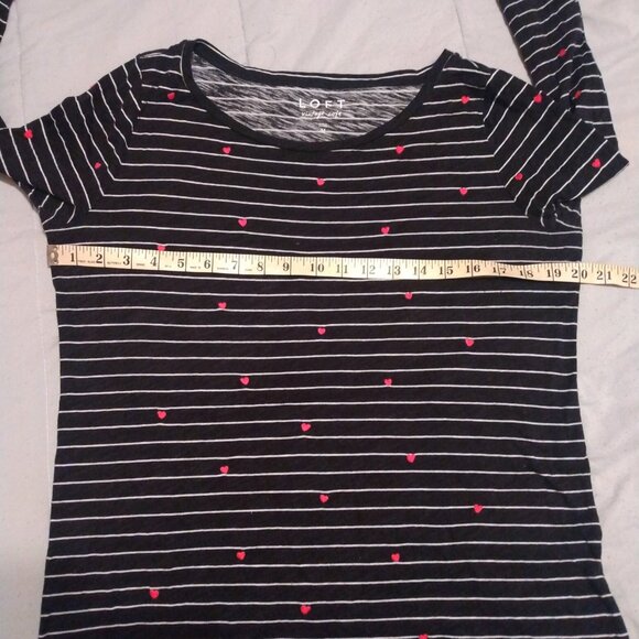 Loft Vintage striped embroidered heart long sleeve - Picture 5 of 8